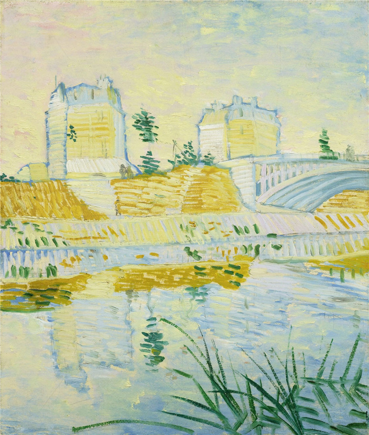 The Seine With The Pont De Clichy Van Gogh Oil Painting